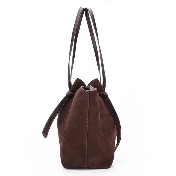 Women large capacity leather tot