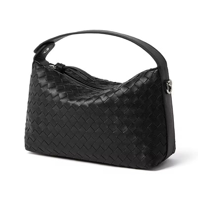 Genuine leather woven tot