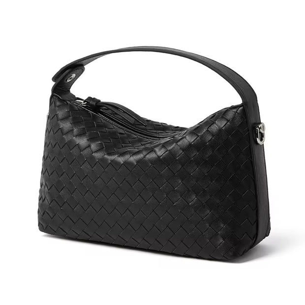 Genuine leather woven tot
