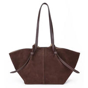 Women large capacity leather tot