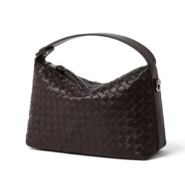 Genuine leather woven tot