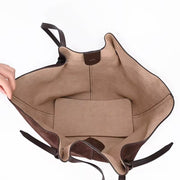 Women large capacity leather tot